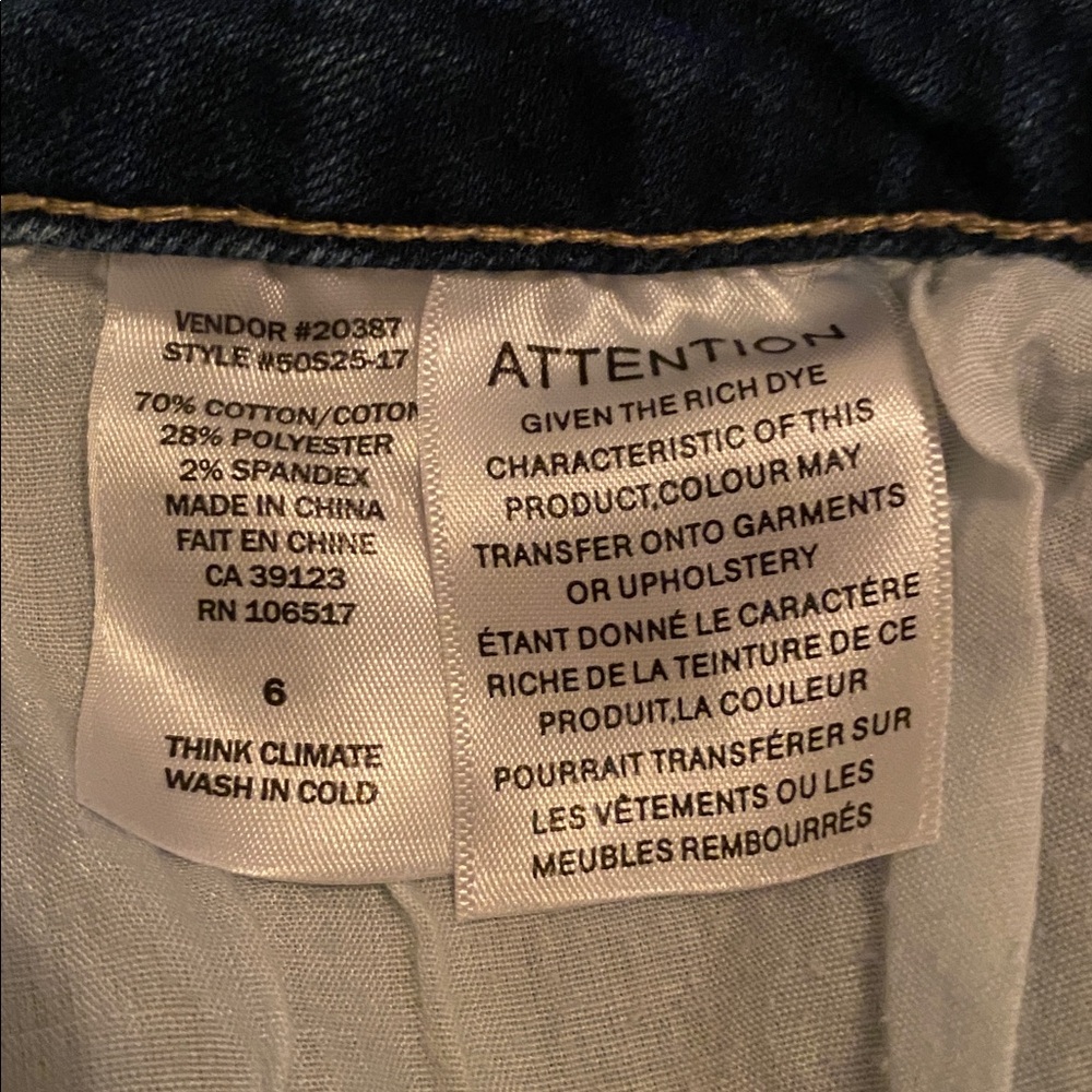 Northern Reflections Dark Indigo Cropped Cargo Jeans - Picture 10 of 10
